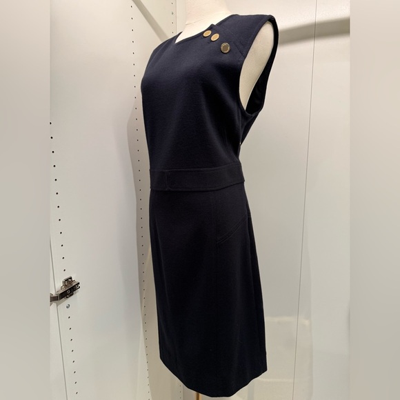 Tory Burch Navy Dress with Gold Buttons - Picture 7 of 16